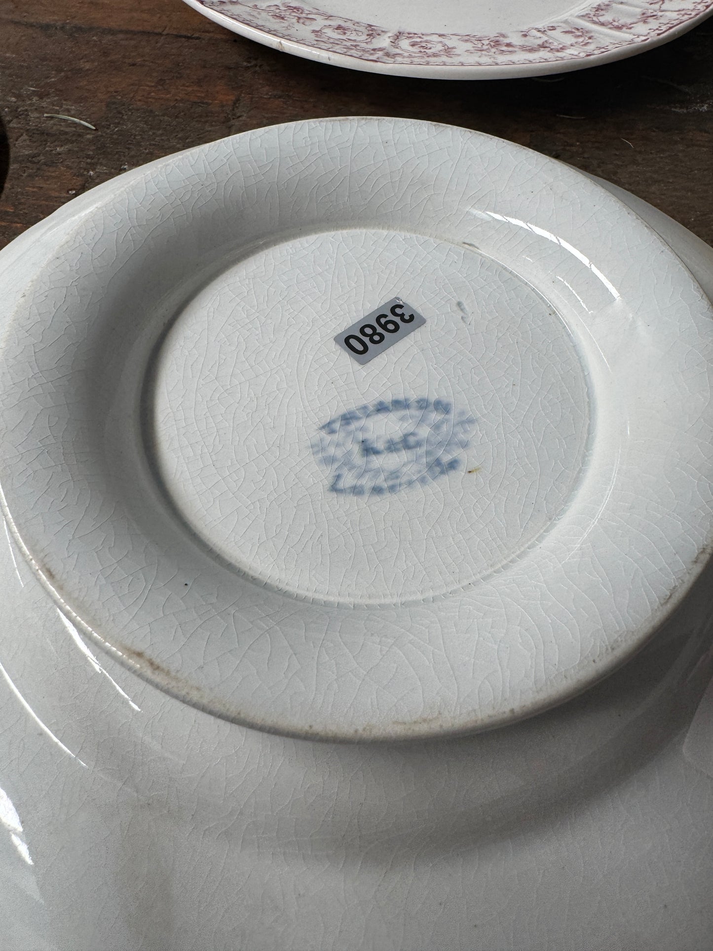 Vintage French Plate (cake stand)