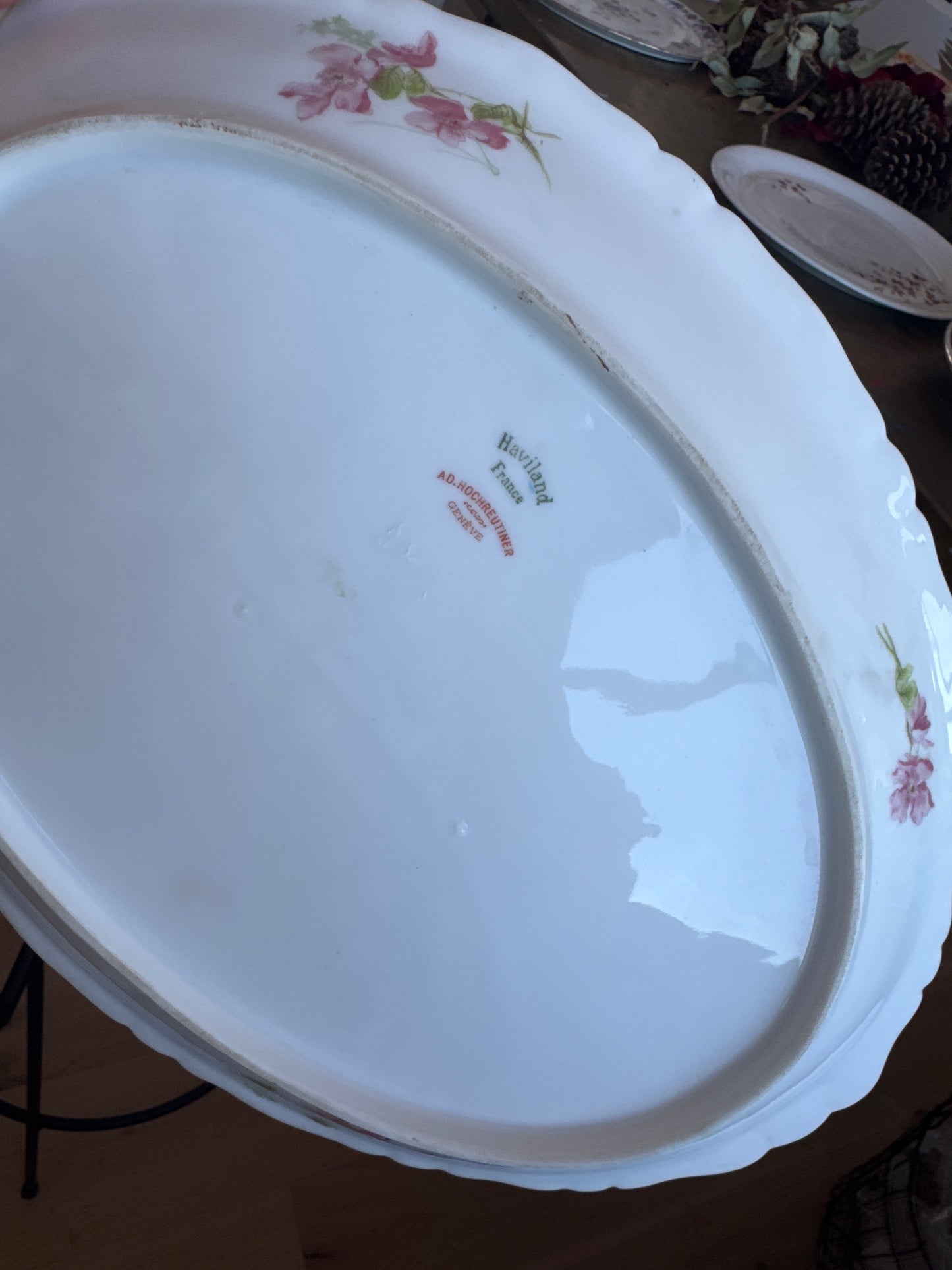 Elegant Antique French Platter in Holiday Gift Box – Perfect Christmas Present