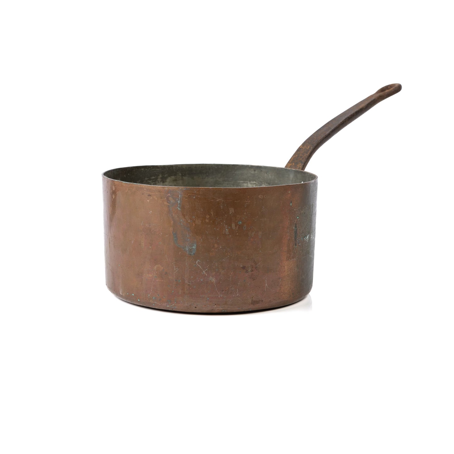 Antique French copper saucepan from The French Alps
