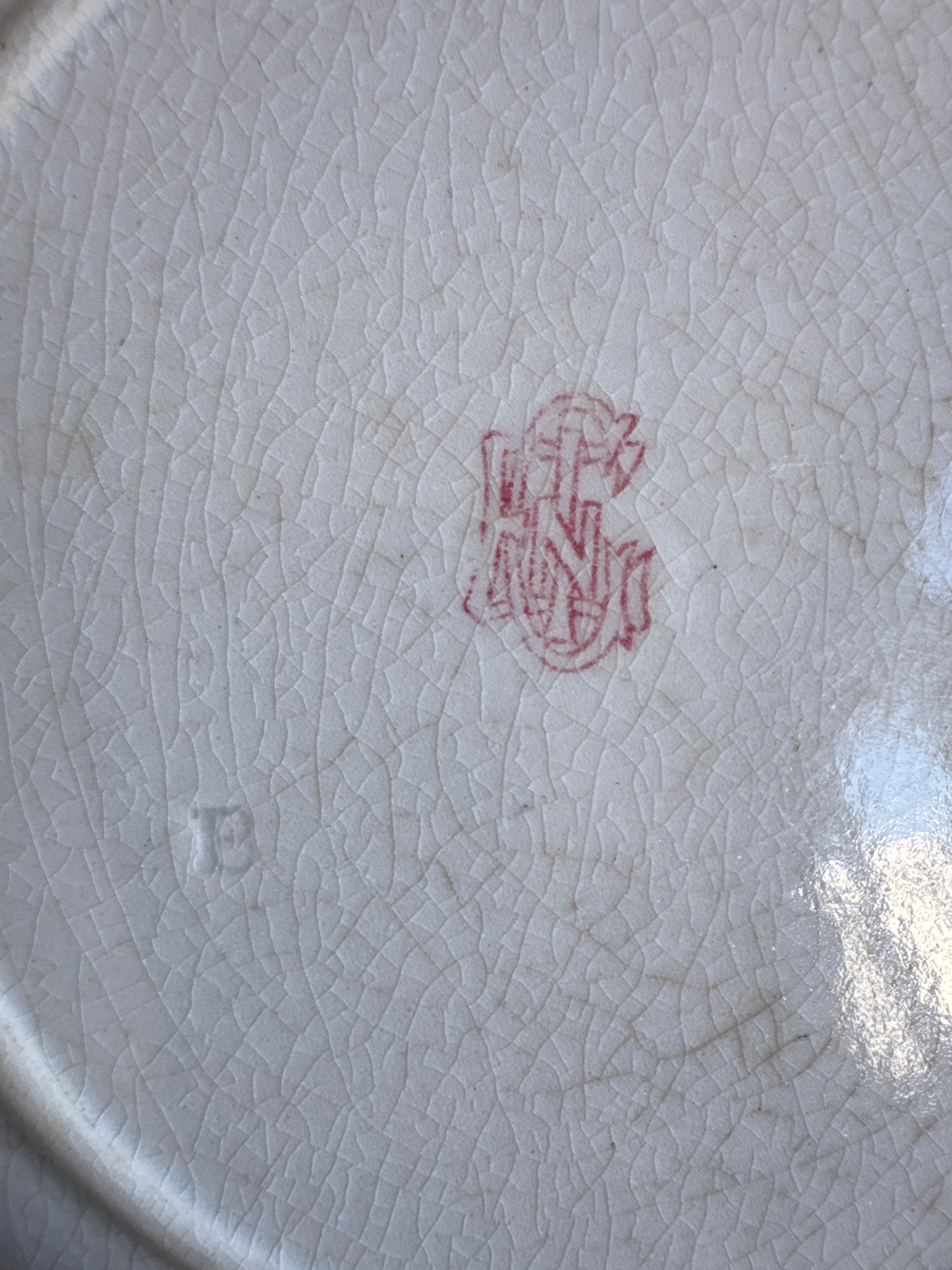 Elegant Antique French Plate in Holiday Gift Box – Perfect Christmas Present