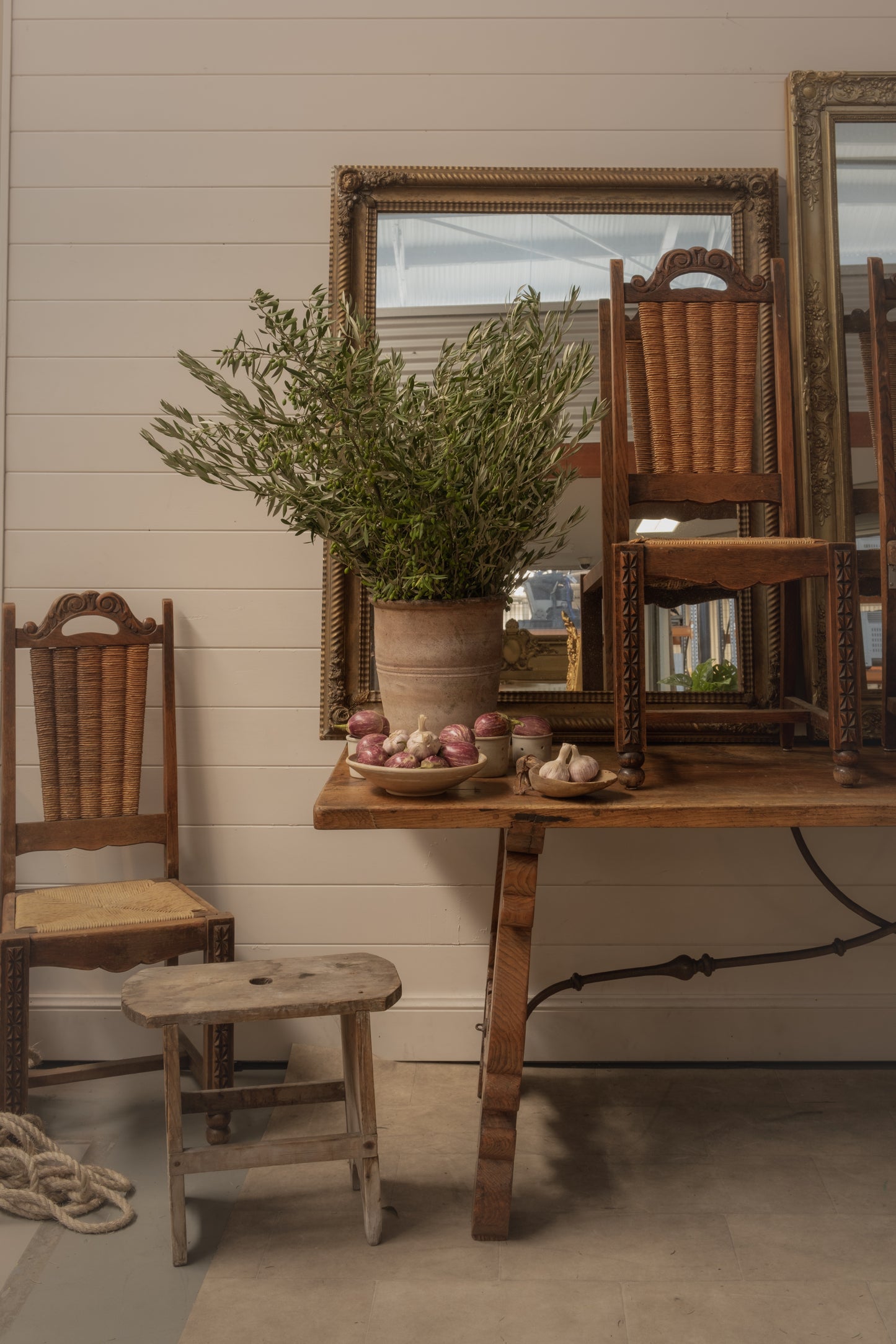 Simple but elegant Provencal light terracotta planter from Provence
