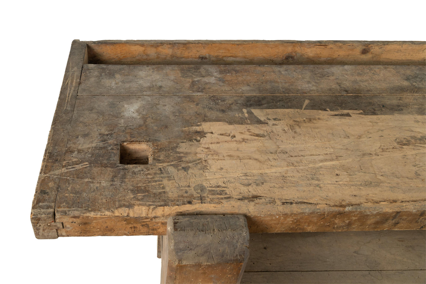 Rare and collectable 19th-century French établi or carpenter's workbench from Aix en Provence