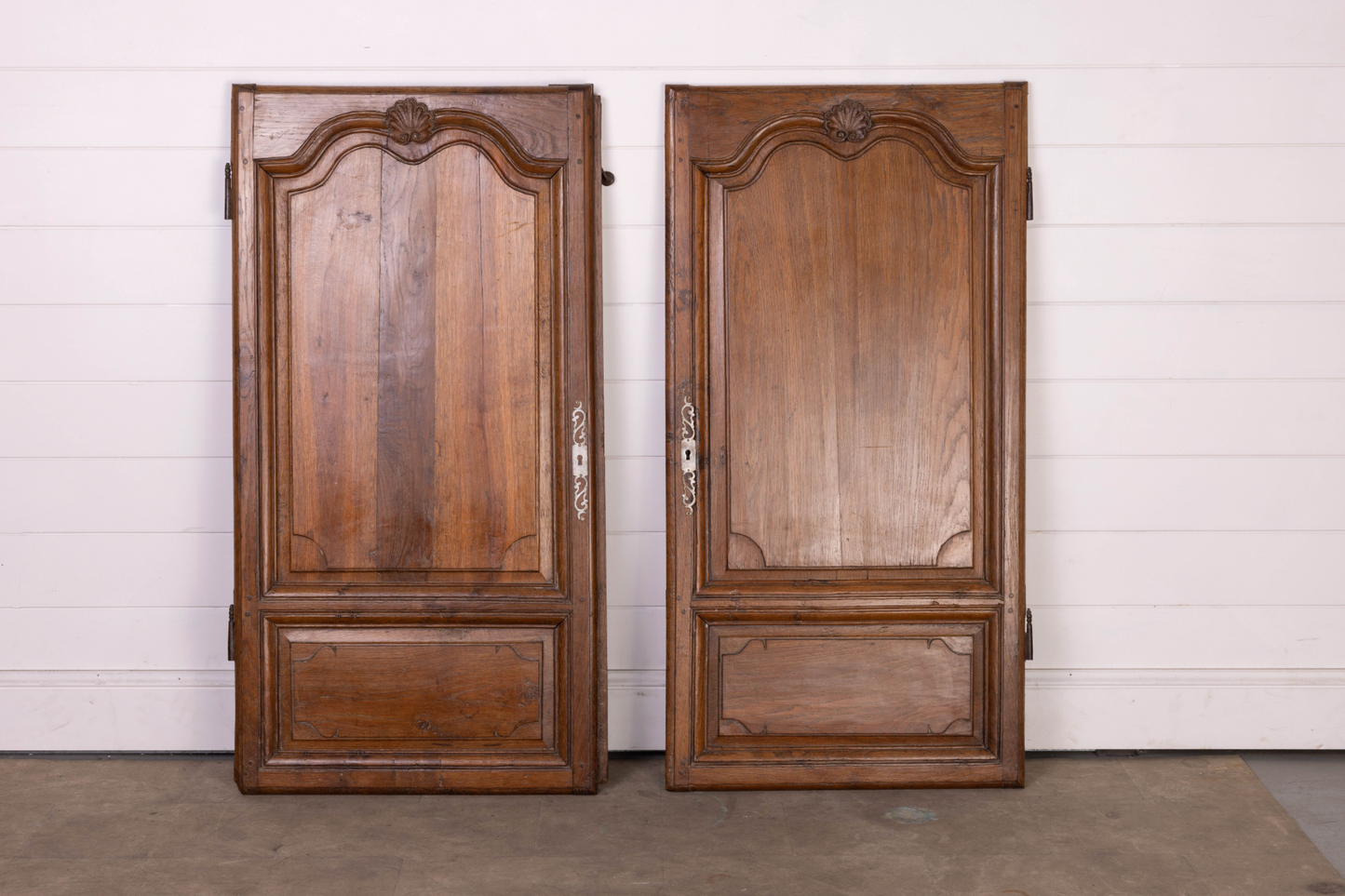 Pair of Antique French Armoire cupboard doors from a collection in Provence