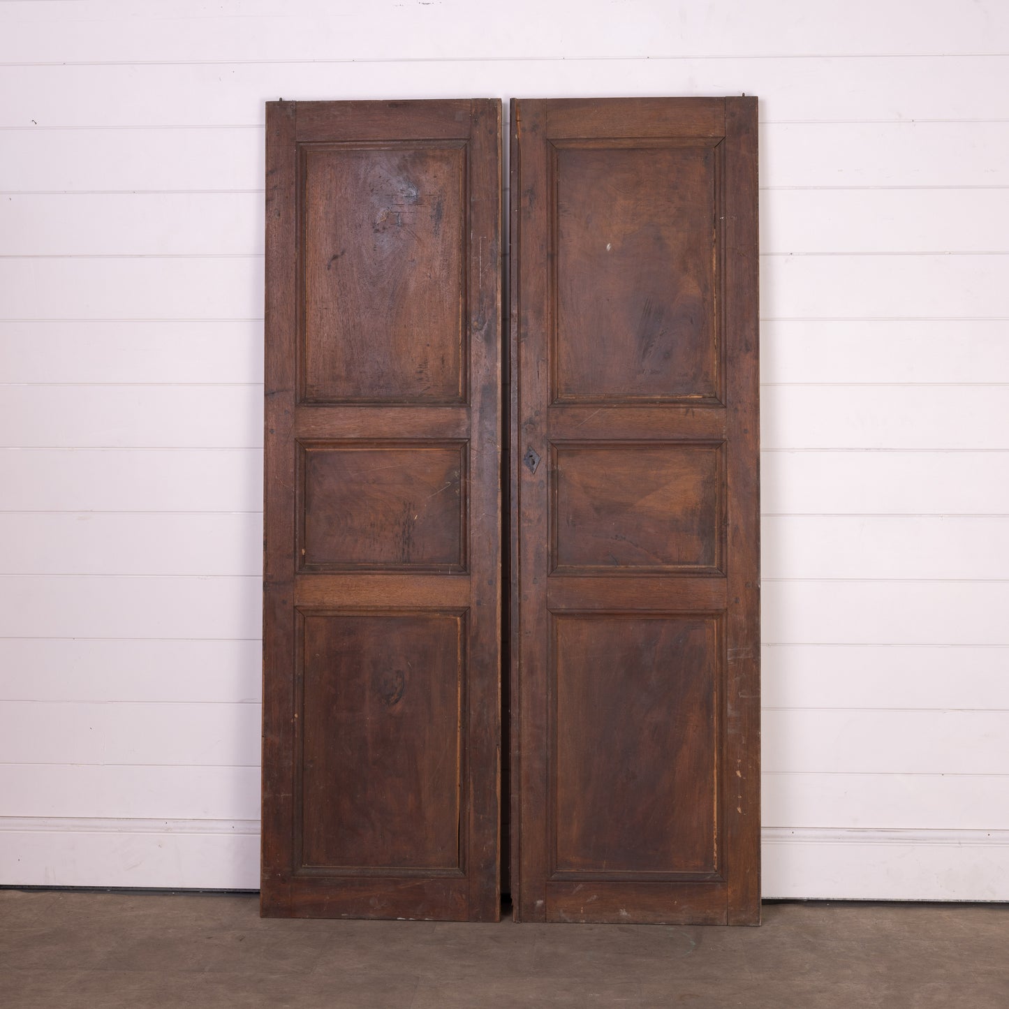 Pair of Antique French Armoire cupboard doors from a collection in Provence