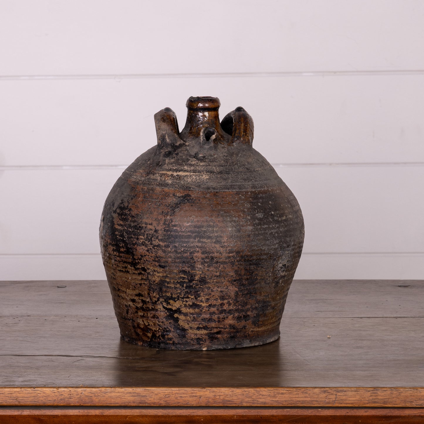 Antique French 19th Century Hand-thrown Terracotta Pot