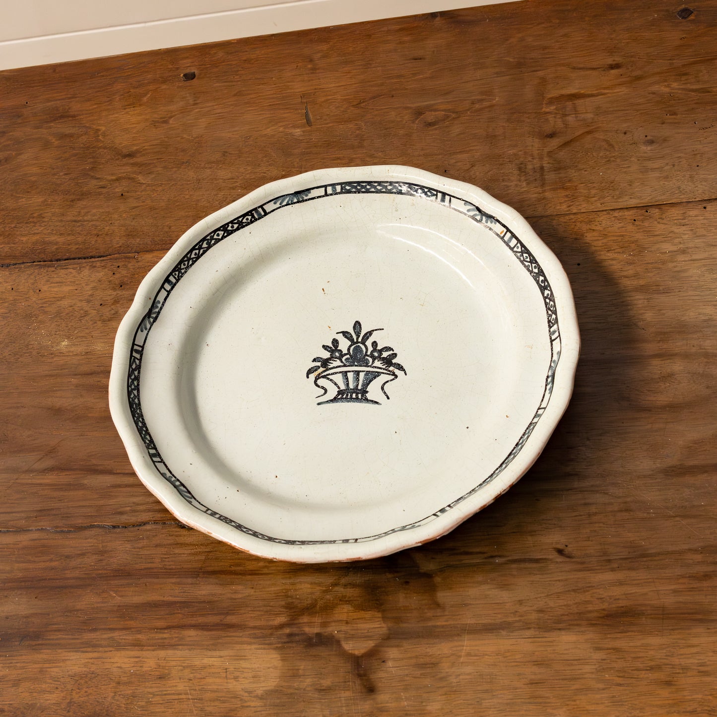 Beautiful Antique French hand painted Platter from Carpentras