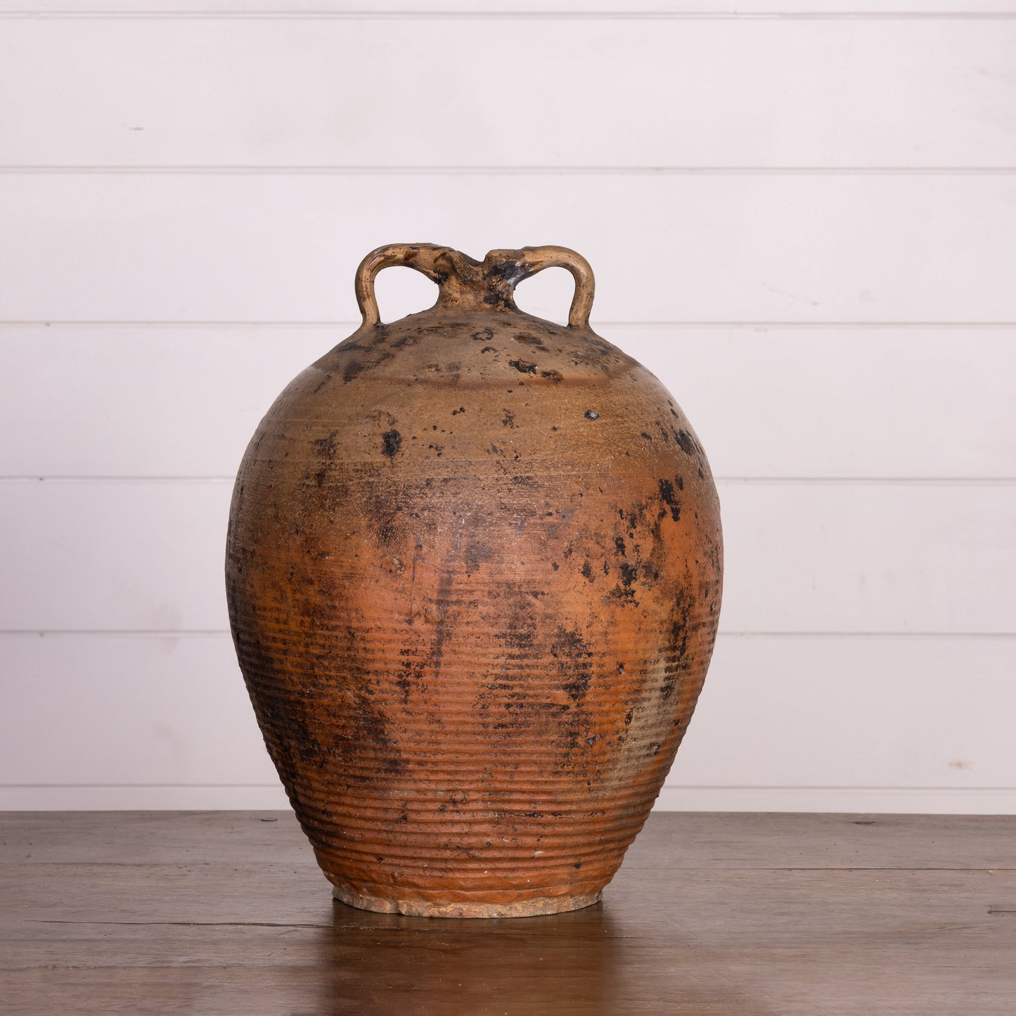 Antique French 19th Century Hand-thrown Terracotta Pot