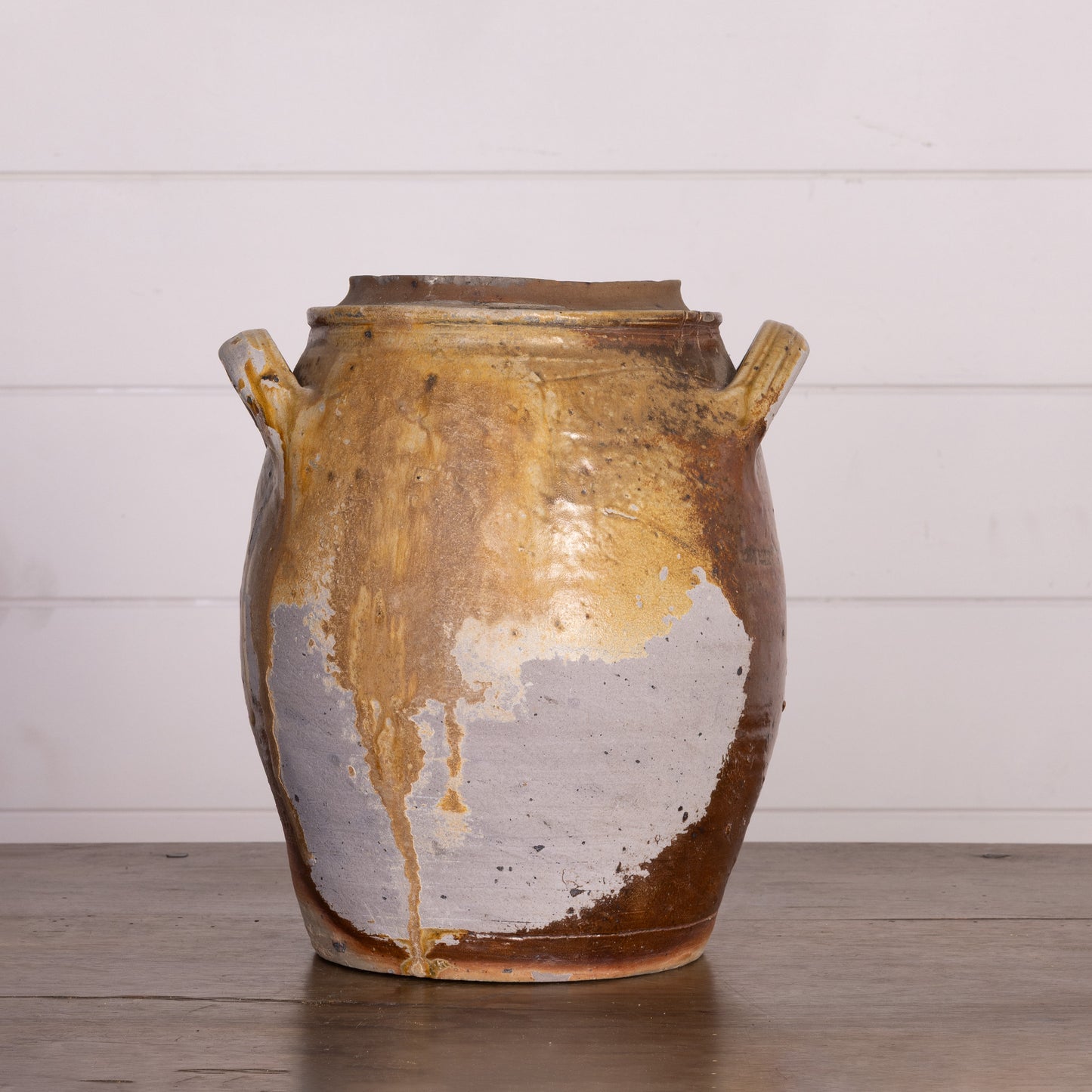 Antique French 19th Century Hand-thrown Terracotta Pot