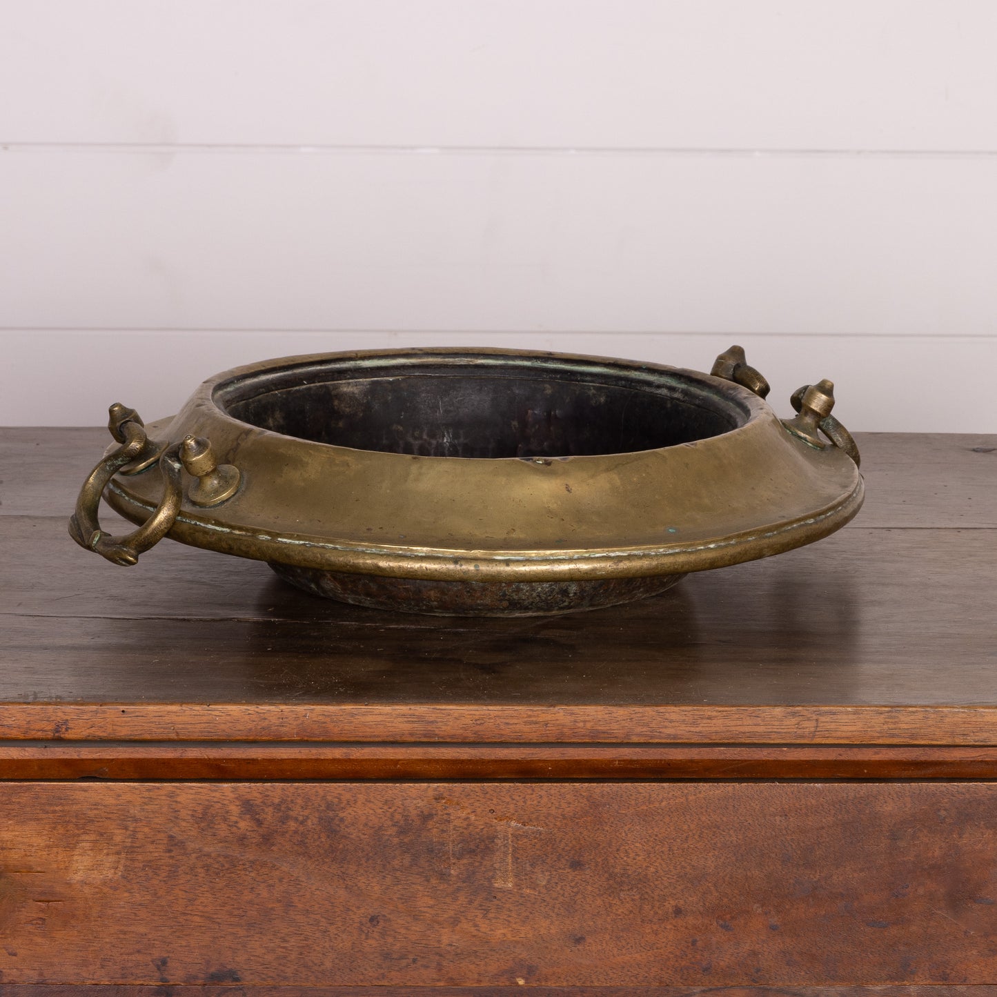 Vintage French Brass vessel with handles from Annecy