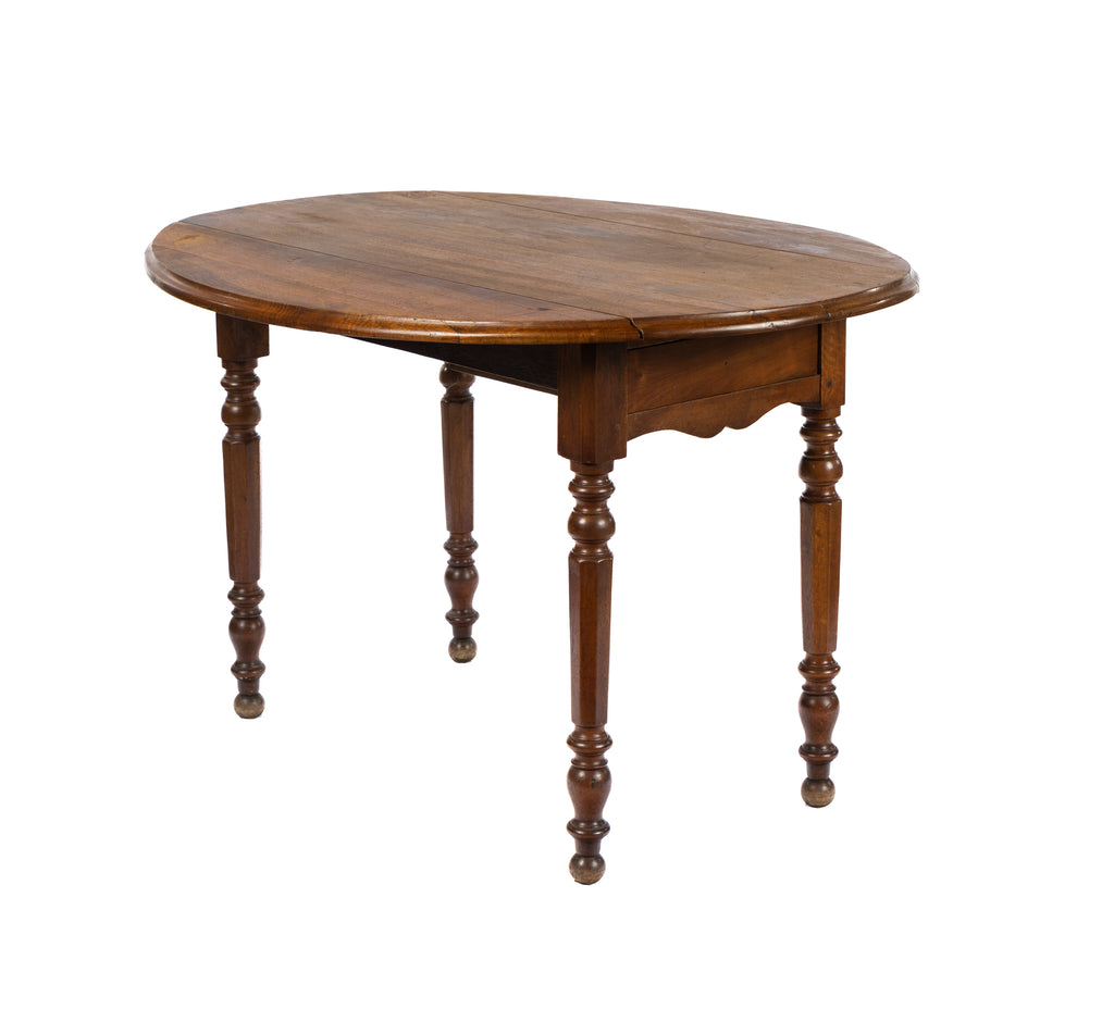 Lovely early 20th Century antique French table with fold down sides an