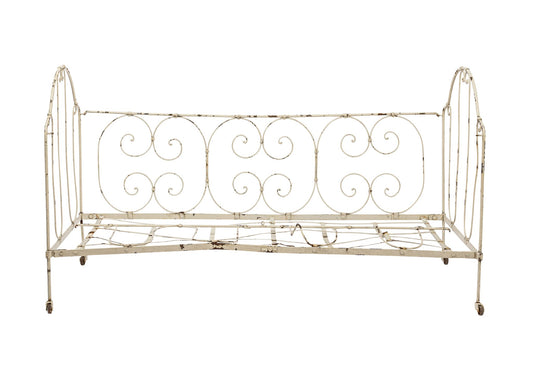 Vintage French cream day bed from Provence