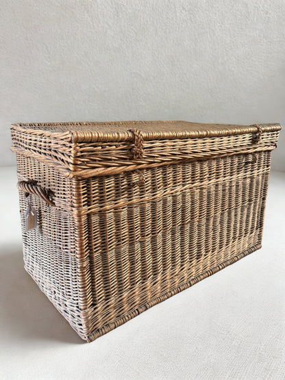 Beautiful oversized wicker trunk from Provence.