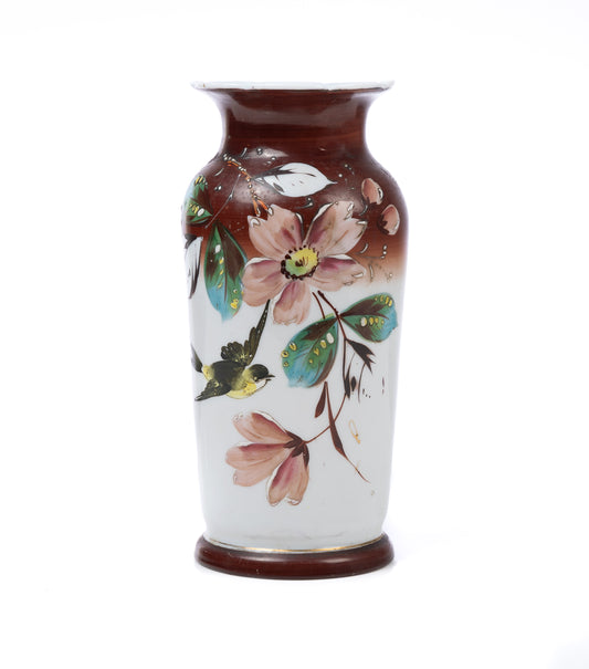 Vintage French hand painted vase.