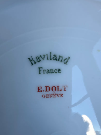 Elegant Antique French Dessert Plate in Holiday Gift Box – Perfect Christmas Present