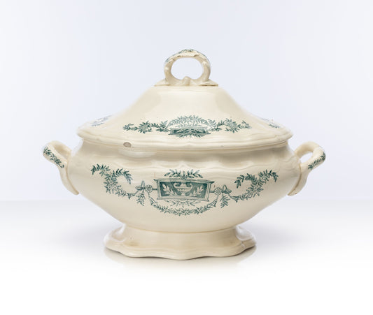 Vintage French hand painted tureen from The French Alps