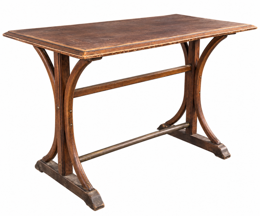 Vintage French Bentwood Bistro Table from Paris