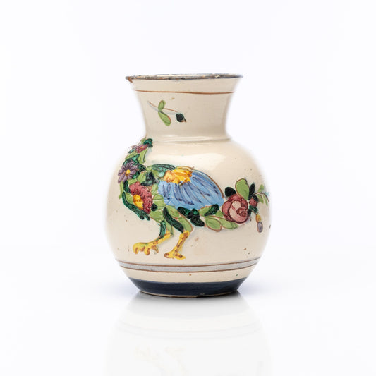 Vintage French hand painted vase from The French Alps