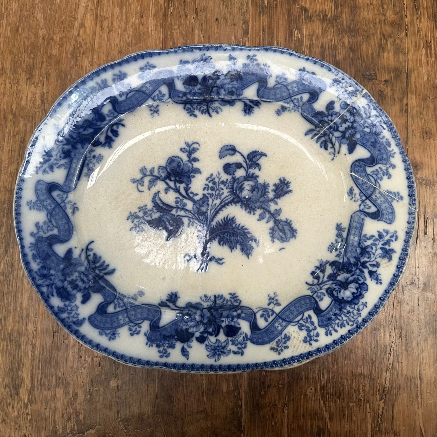 Beautiful Blue and White platter from Provence