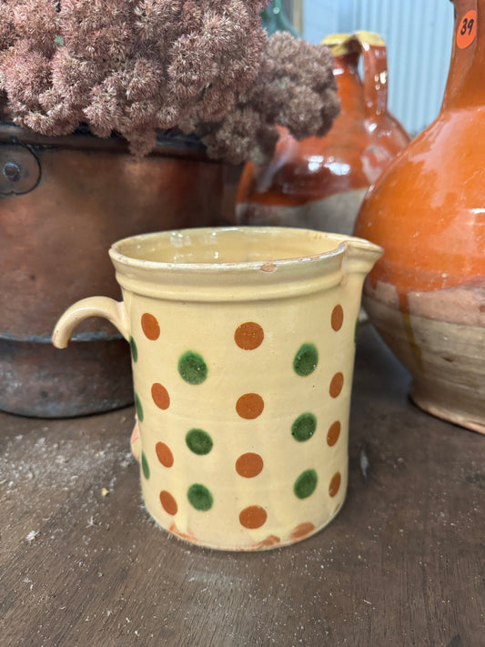 Vintage French Polkadot Savoyard Jug