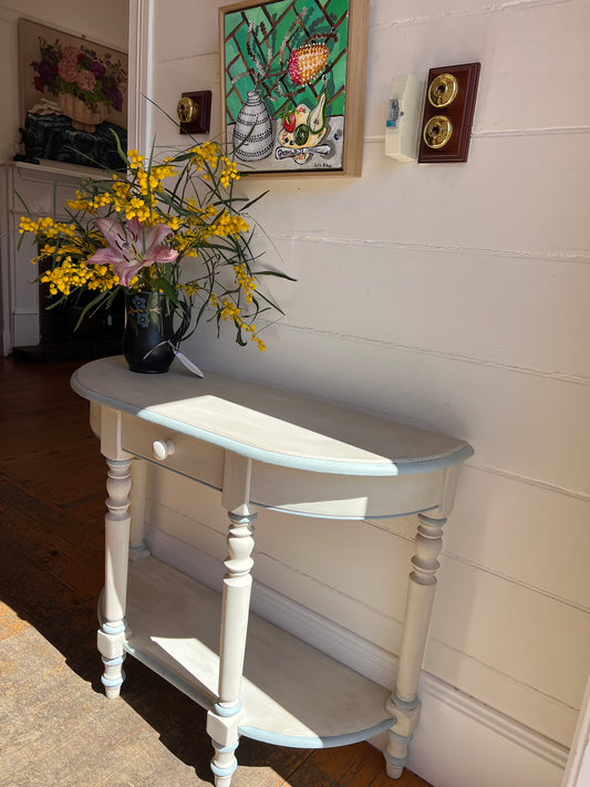 Lovely vintage French Console with painted patina from Provence