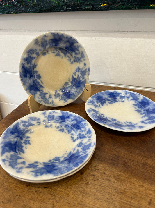 Lovely Blue and White Antique French Hand Painted plate from Provence