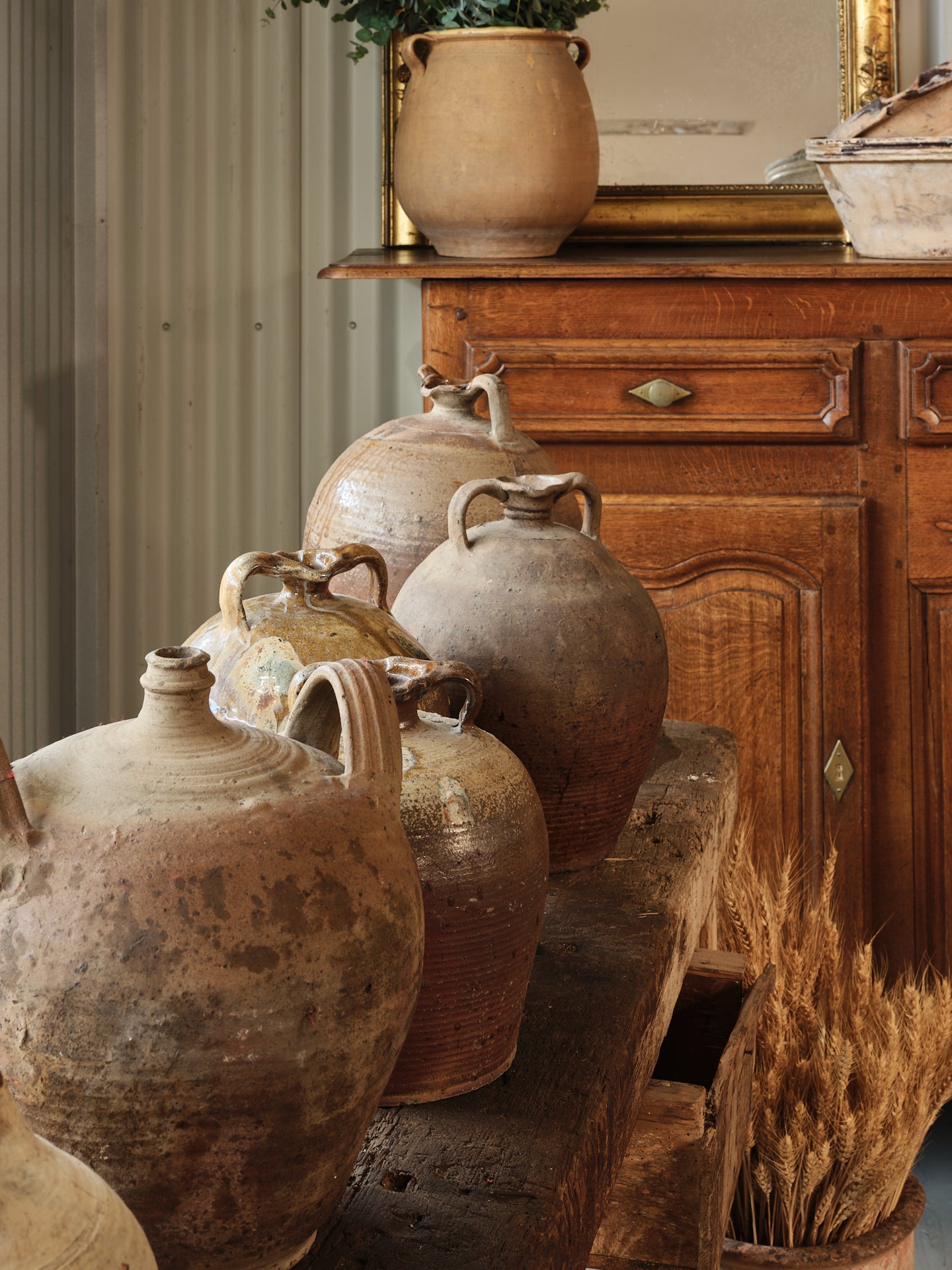 Antique French earthenware vessel from a collection sourced in Ile sur la Sorgue, Provence