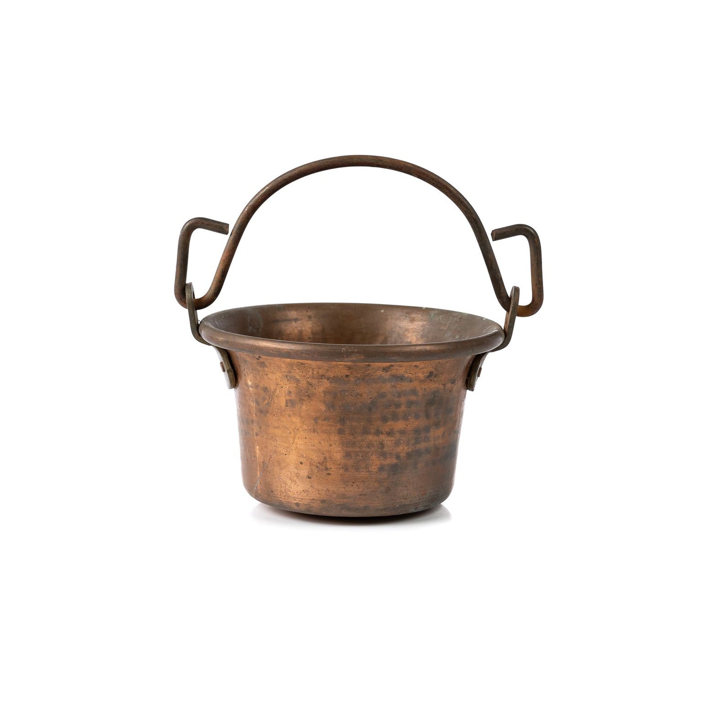 Antique French Copper bucket with swing handle