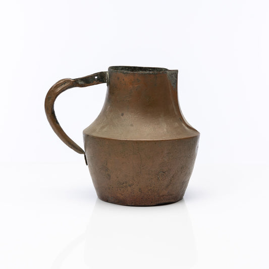 Vintage French Rustic copper jug from the French Alps