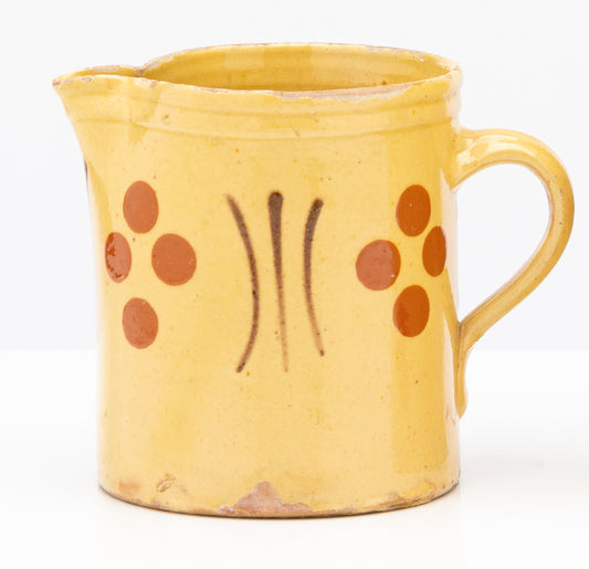 Vintage French hand painted jug from Haute Savoie