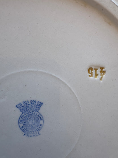 Elegant Antique French Salad Bowl in Holiday Gift Box – Perfect Christmas Present