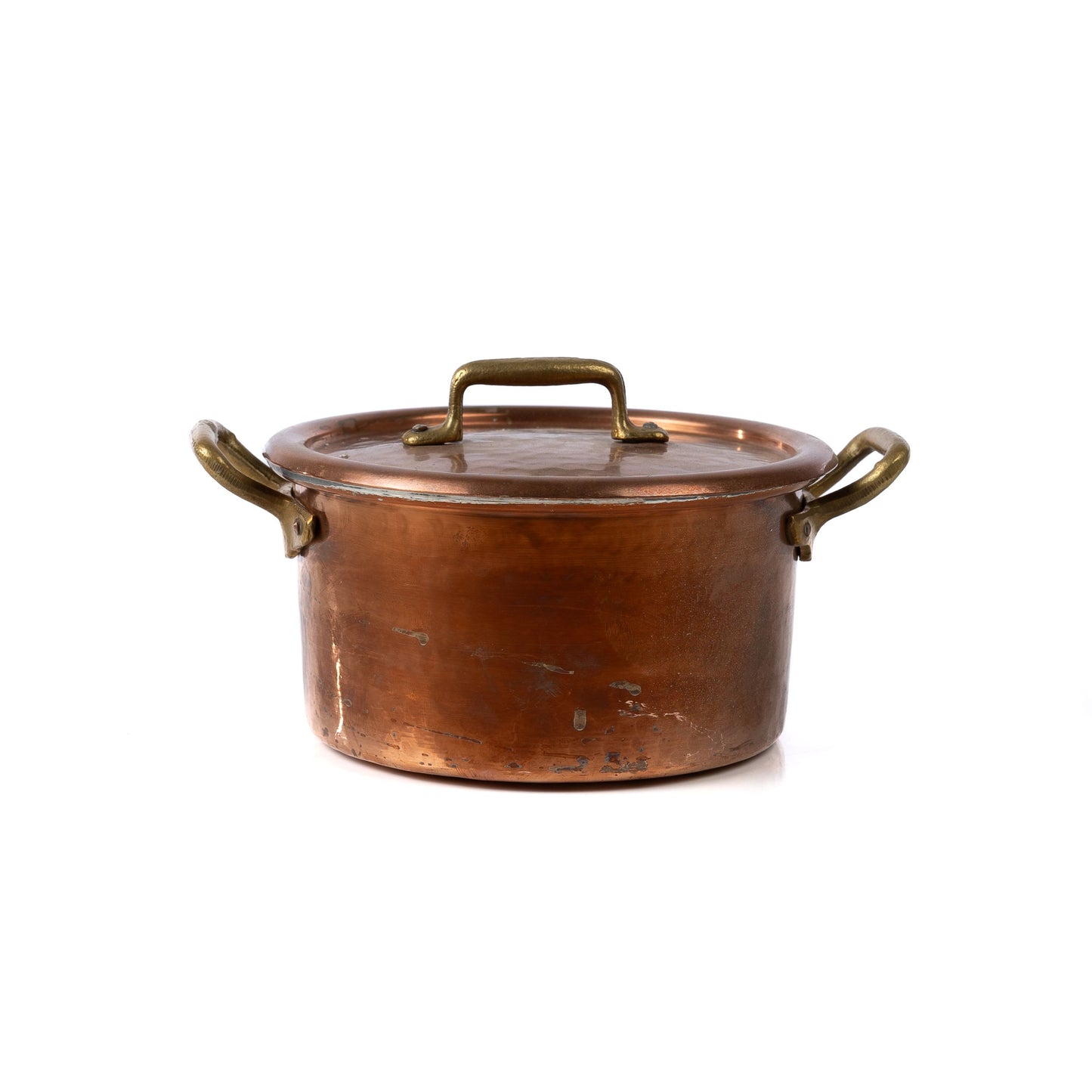 Vintage French Copper cooking pot 'Marmitte' with lid. Discovered in Provence