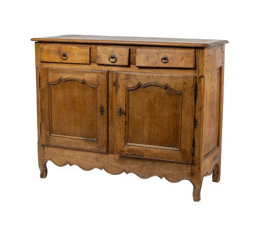 19th Century antique walnut French sideboard from Haute Savoie