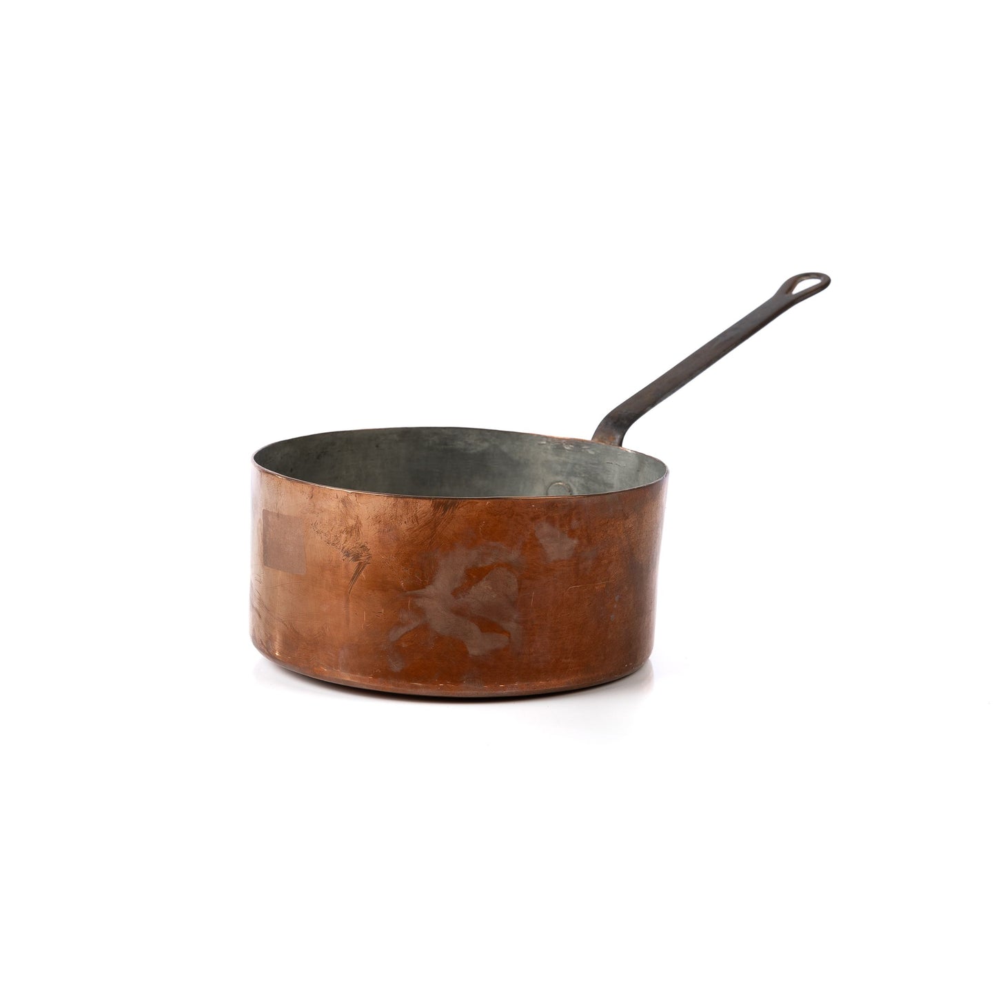 Antique French copper saucepan from The French Alps