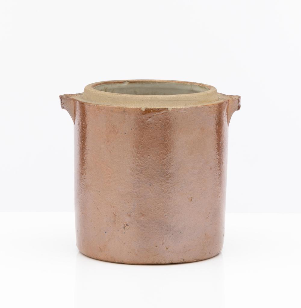 Vintage French Brown Confit Pot from Provence. Fantastic for cooking utensils, art brushes or flowers