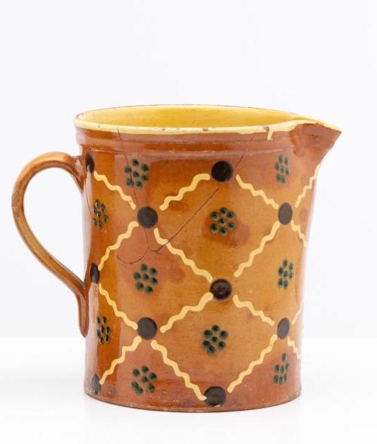 Beautiful vintage French hand made and hand-painted jugs from The Haute Savoie