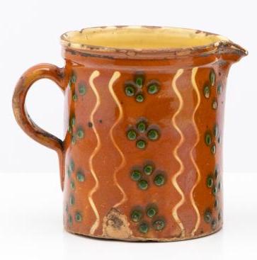 Beautiful vintage French hand made and hand-painted jugs from The Haute Savoie