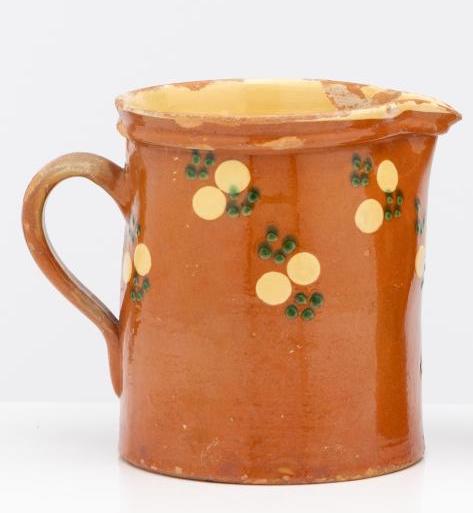 Beautiful vintage French hand made and hand-painted jug from The Haute Savoie