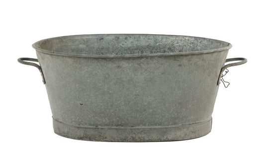 Oversized Antique French zinc tub from Provence