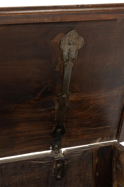 Early 19th Century antique French impressive carved Oak blanket chest from the French Alps