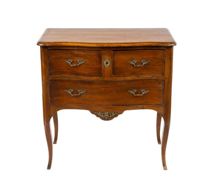 Exquisite 19th Century antique French Louis XV Style Walnut Commode from Lyon