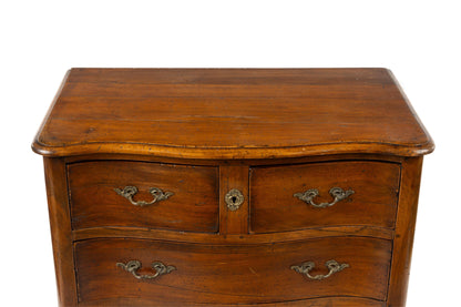 Exquisite 19th Century antique French Louis XV Style Walnut Commode from Lyon