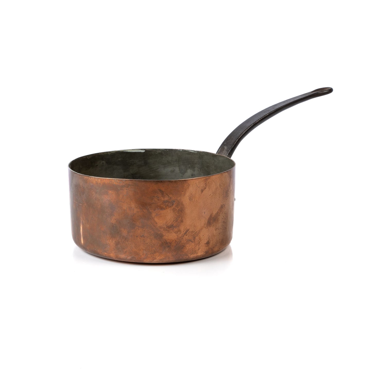 Antique French copper saucepan from The French Alps