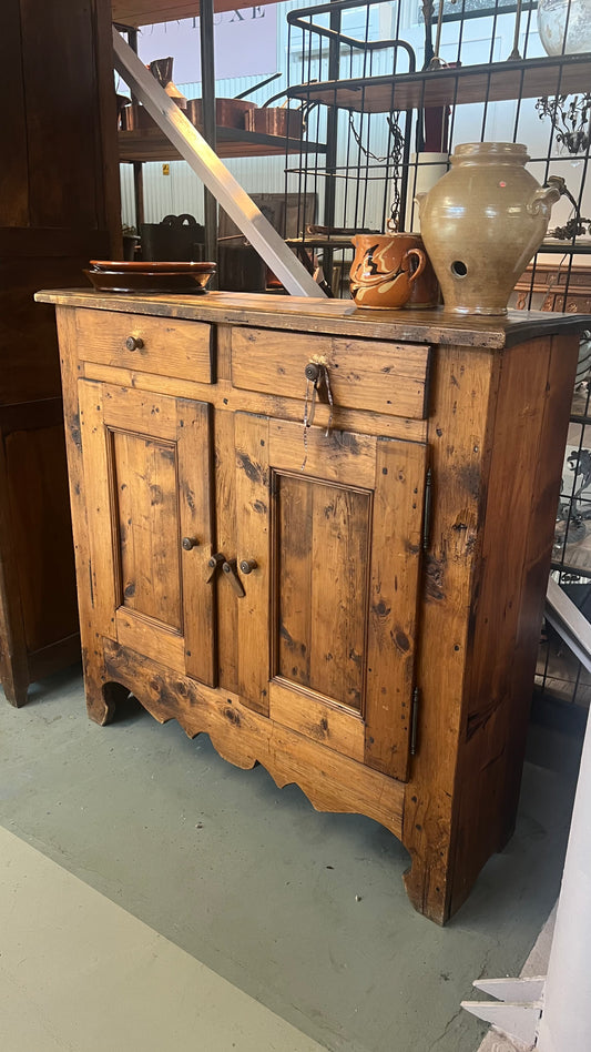 19th century antique French Alpine Cabinet/sideboard from the French Alps.