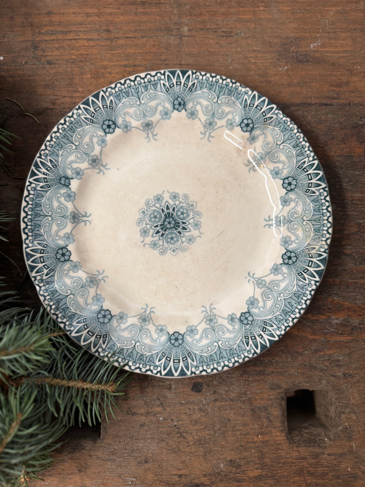 Vintage French Plate - Christmas Edition