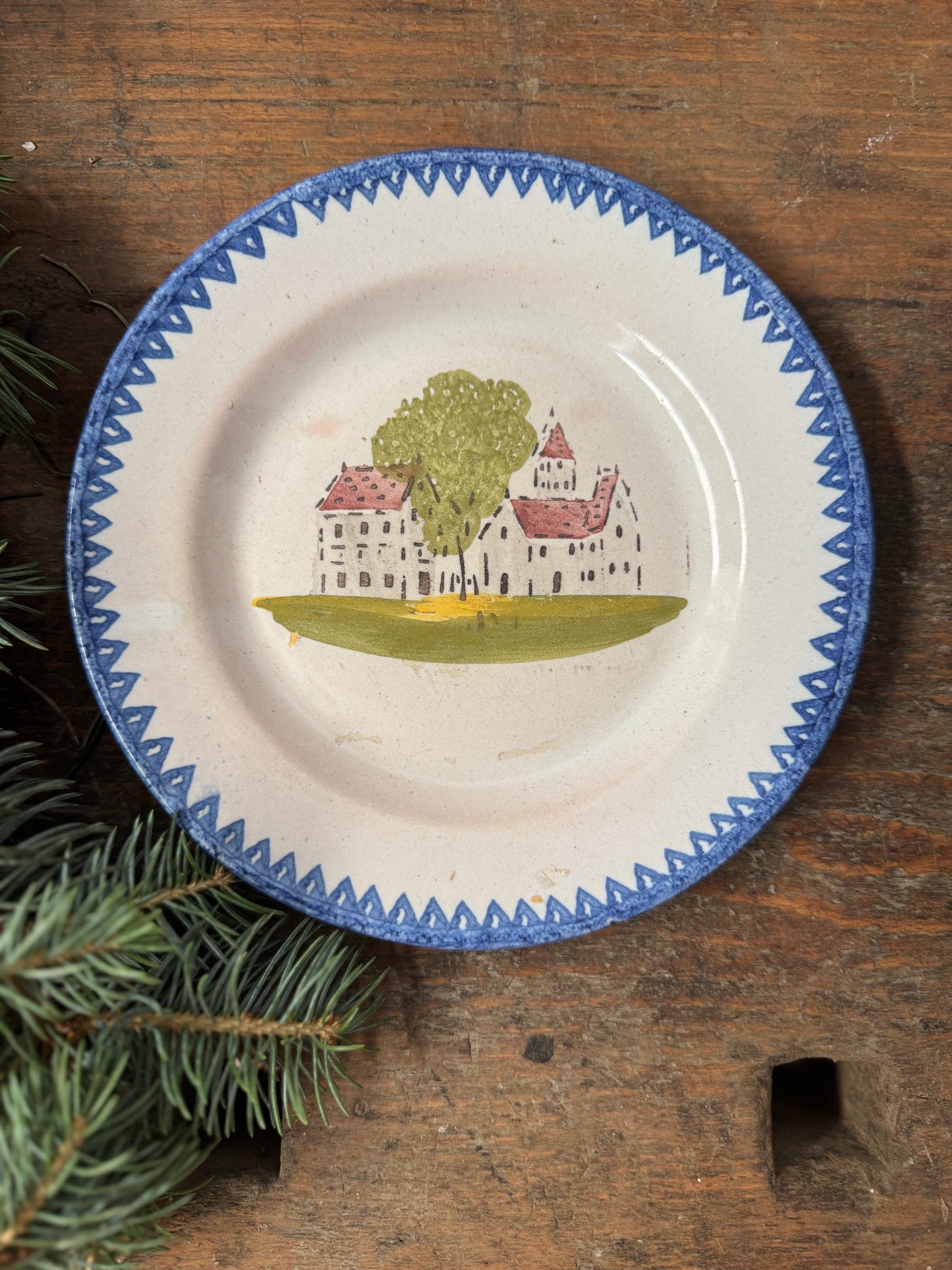 Vintage French Plate - Christmas Edition