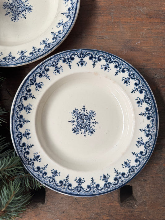 Elegant Antique French Plate in Holiday Gift Box – Perfect Christmas Present