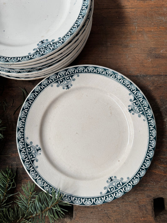Set Of Elegant Antique French Plates in Holiday Gift Box – Perfect Christmas Present