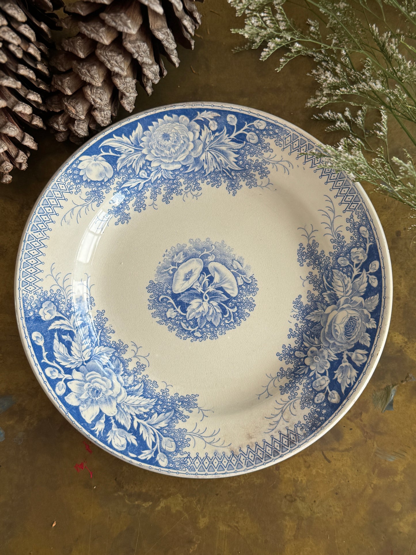 Elegant Antique French Bowl in Holiday Gift Box – Perfect Christmas Present