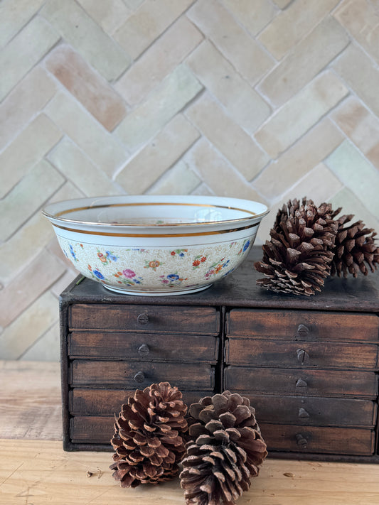 Elegant Antique French Bowl in Holiday Gift Box – Perfect Christmas Present