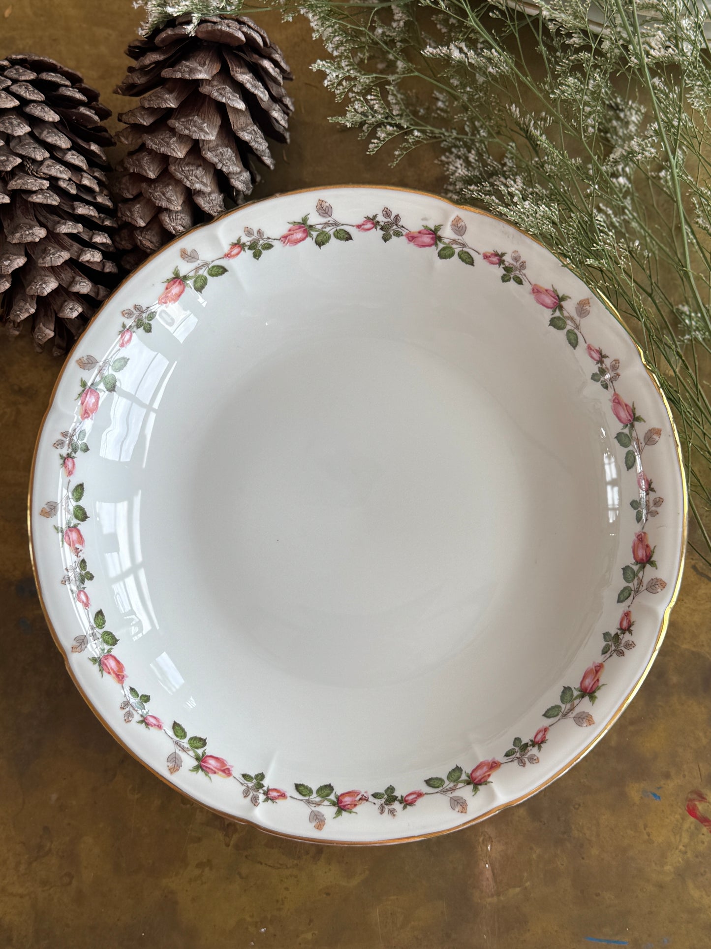 Elegant Antique French Bowl in Holiday Gift Box – Perfect Christmas Present